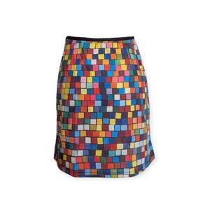 Todd Oldham 90s Rubik's Cube Print Skirt
~ Deadstock New with tags